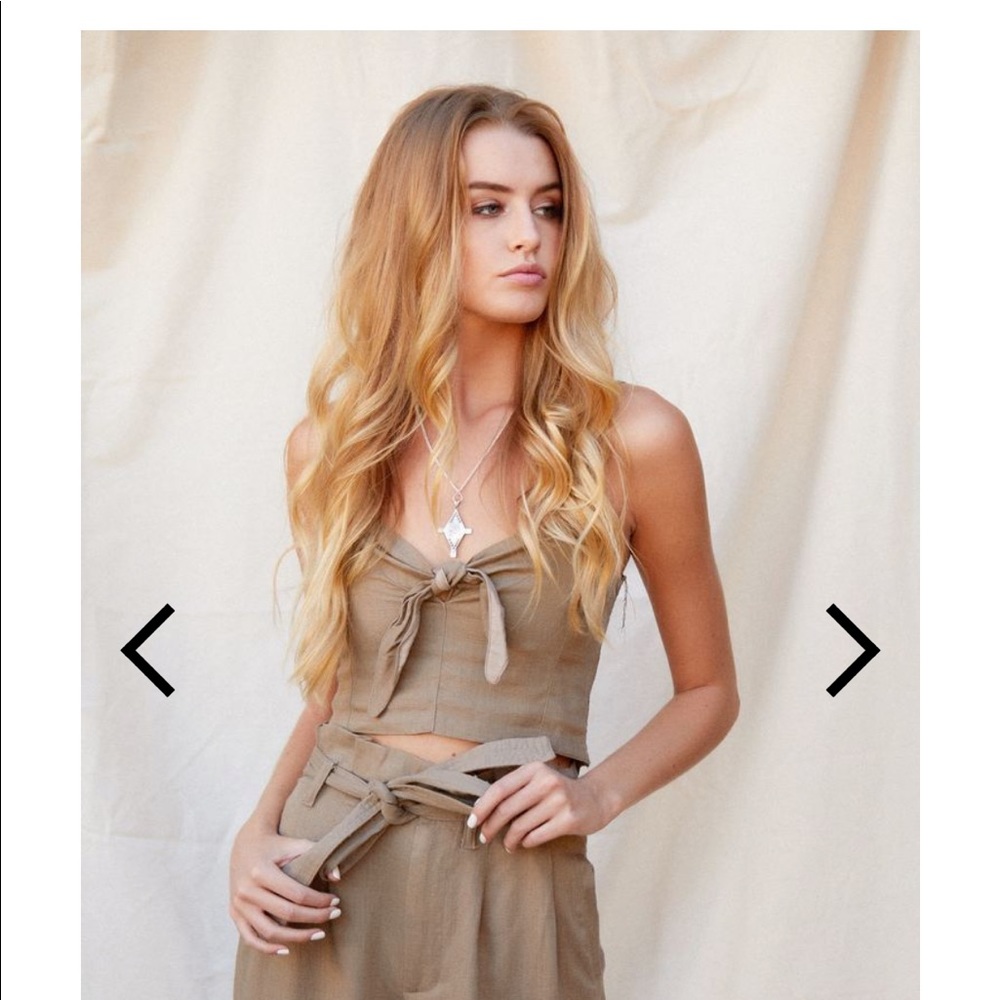 Tie Crop Tank - 12th Tribe NWOT